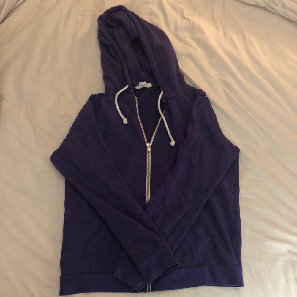 Basic purple zip up